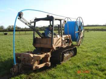 Mole ploughing machine Image courtesy: Terra Services