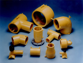 PE pipe ranges and types of fittings