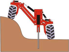 Mole ploughing machine