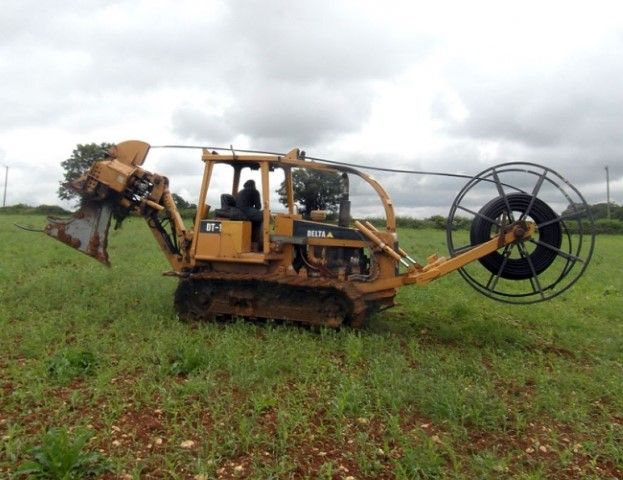 Mole ploughing machine - Image courtesy: P J Hirons Ltd.