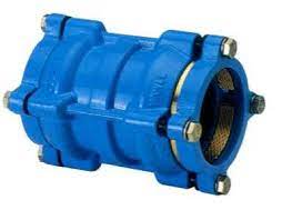 Examples of metallic mechancial fittings for PE pipe connection